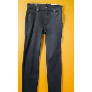 Flag & Anthem Womens Black Mid Rise Stretch Skinny Jeans 4/27 NWT CR50 New